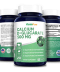 Calcium D-Glucarate 500 mg 150 Veggie Caps, Vegan, Non-GMO & Gluten-Free