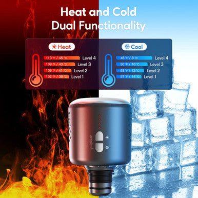 Arboleaf Massage Gun Head With Heat And Cool, Hot And Cold Massage Gun Head For Muscle Pain Relief Deep Tissue Muscle Massage Gun Accessories Rechargeable Heated Massager Gun Head