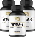 Golden After 50 VpMax9 Vision Support Supplement 3 Bottles Eye Health Support and Antioxidant Supplement with Eye Vitamins Lutein Lycopene and Bilberry Extract