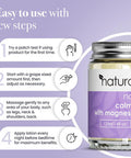 Naturallymum NaturallyMum - Calm Cream with Magnesium and Vitamin D3 [120ml] - Magnesium and Vitamin D Lotion - Magnesium D3 Cream - Calming Cream Magnesium and Vitamin D - Turmeric & Arnica Cream - Lavender