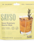 SAYSO Variety Pack | Skinny Mix: Spicy Margarita, Cardamom Paloma, Hibiscus Cosmopolitan & Honey Rosemary Moscow Mule - Craft Cocktail & Mocktail Mixers (Low-Calorie & Low Sugar), 8-Pack Assorted