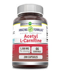 Amazing Formulas Acetyl L-Carnitine Supplement | 1500 Mg | 200 Capsules | Non-Gmo | Gluten Free | Made In Usa
