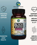 Amazing Herbs Cold-Pressed Black Seed Oil 500Mg - 90 Softgels2