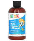 California Gold Nutrition Liquid Multi-Vitamin & Mineral For Children, No Alcohol, Natural Orange Mango Flavor, 8 Fl Oz (237 Ml)