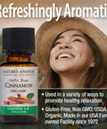 Nature'S Answer Natures Answer Essential Oil - Organic - Cinnamon - .5 oz (Pack of 2)