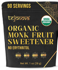 Organic Monk Fruit Extract Powder, Pure Monk Fruit Sweetener No Erythritol, Monkfruit Sweetener Pure Goodness, Monk Fruit Sugar Substitute, Monk Fruit Extract Sweetner, 1oz 90 servings.