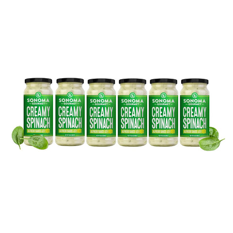 Sonoma Gourmet Tomato Basil Alfredo Pasta Sauce, Made with Real Cream, Fresh Tomato & Basil, No Sugar Added, No Seed Oils, 15.5 oz Jars (Pack of 4)