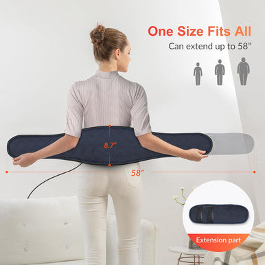 Comfier Heating Pad For Back Pain, Vibration Lower Back Massager With Heat, Fast Heat Pad With Auto Shut Off Heated Waist Belt, Christmas Gifts For Women Men Mom Dad, Fsa/Hsa Eligible