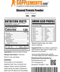 Bulksupplements Almond Protein Powder 30G Per Serving 250G (8.8 Oz)