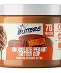 Fit Butters Birthday Cake Cashew Almond Butter Spread - Added Protein and Coconut Oil, Low Carb, Low Sugar, Gluten Free, Complete Protein Dessert Flavored Nut Butter