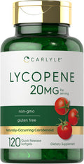 Carlyle Lycopene | 20mg | 120 Softgels | Non-GMO & Gluten Supplement