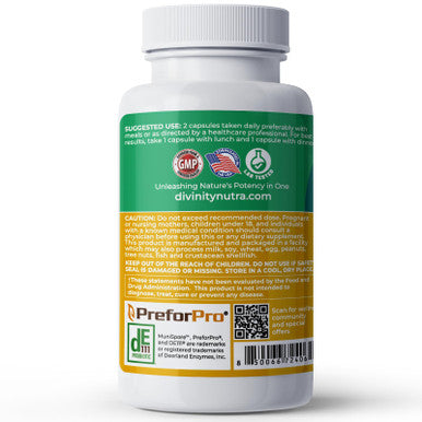 4-in-1 Prebiotic Probiotic & Postbiotic for Women & Men Complete Gut & Digestive Support Supplement Pre Post Probiotics & Digestive Enzymes 60 Capsules,Made in USA