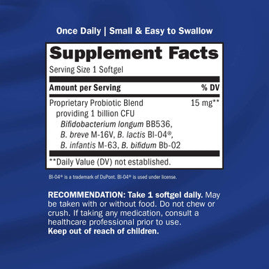Nature's Way Probiotic Pearls Adult 50+, 1 Billion Live Cultures, 30 Softgels