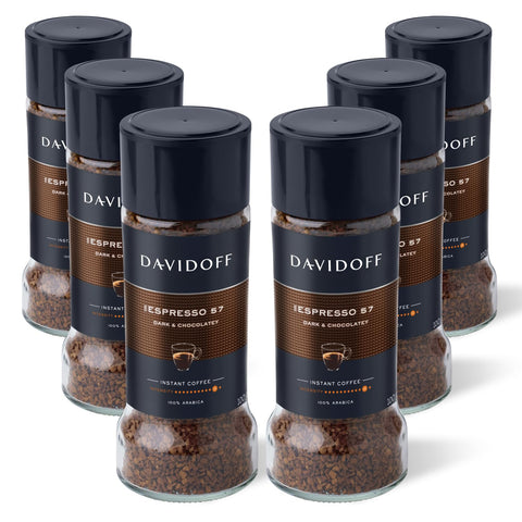 DAVIDOFF Rich Aroma Instant Coffee - Vivid and Spicy - Strong Body and Pleasant Acidity - 100% Arabica Beans - 10/12 Intensity - 1 x 3.52 oz