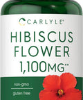 Hibiscus Flower Extract 1100 Mg | 120 Capsules | Non-Gmo, Gluten Free Supplement | By Carlyle