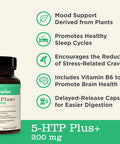 NatureWise 5HTP Max Potency 200mg Mood Balance Natural Support for Sleep Normal Weight Maintenance EasyDigest Delayed Release Capsules Enhanced w/ Vitamin B6 NonGMO 1 Month Supply 30 Count