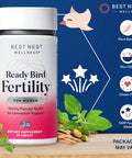 Best Nest Wellness Fertility Supplements for Women Vegan Prenatal Vitamins for Women Methylfolate Ashwagandha Whole Food Blend Conception Supplements & Pre Natal Multivitamin Formula 30Ct