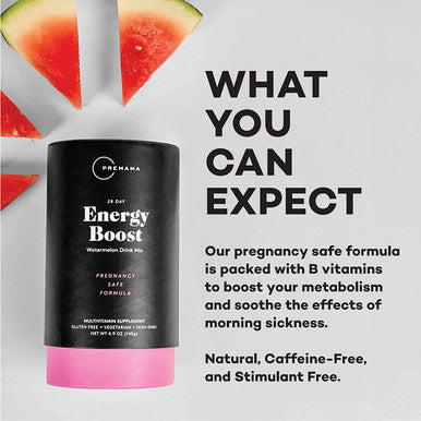 PREMAMA Prenatal Vitamin Energy Boost Lactation Support Drink Mix Postnatal Vitamin Bundle Omega 3 B Vitamins DHA Folate 28 Servings