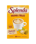 SPLENDA Monk Fruit Zero Calorie Plant Based Sweetener, No Erythritol, Keto Sugar Substitute (80 Count)