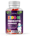 Built Nature Built By Nature Kids Probiotic Gummies - 6 Diverse Probiotic Strains - Digestive & Immune Support - Chewable Kid Probiotic Gummy Supplement - No Refrigeration Required - 60 Gummies