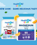 Kids Magnesium Sublingual 90 Tablets (V) for Anxiety, Sleep, Ticks. Vegan Chewable Magnesium Citrate for Children. Made in The UK by Health4All