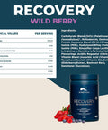 Kinetica Kinetica Recovery Powder Post Workout Drink Muscle Repair and Energy Store Replenisher 20 Servings Wild Berry 1.5kg