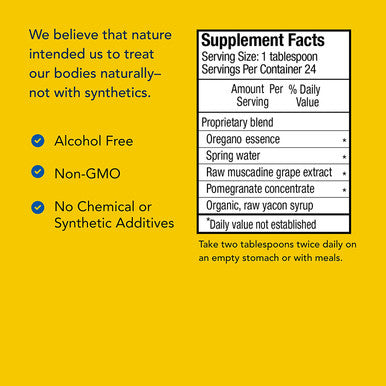 North American Herb Spice Oreganol Juice 12 fl oz with Real Pomegranate Grape Cardiovascular Support NonGMO 12 Servings