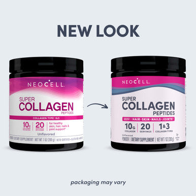 Neocell Super Collagen Peptides 10G Collagen Peptides Per Serving Gluten Free Keto Friendly Non-Gmo Grass Fed Healthy Hair Skin Nails And Joints Unflavored Powder 7 Oz. 1 Canister