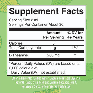 Maryruth Organics L Theanine 200mg Liquid Drops | Mood Support for Adults & Kids | Focus Supplement | Natural Sleep Support | Relaxation | Amino Acid | Vegan | Non-GMO | Gluten | 30 Servings