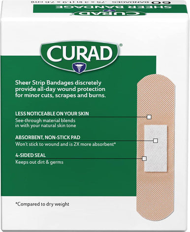 Curad Sheer Assorted Sizes (Pack of 4)