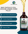 Amazing Herbs Black Seed And Pumpkin Seed Cold-Pressed Oil Blend - Gluten-Free, No Preservatives, High In Omega 3, 6, & 9, Improves Immune Respones & Promotes Digestive Health - 8 Fl Oz