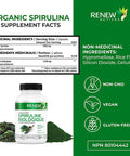 Renew Actives Maximum Strength Spirulina Tablets 1000Mg Per Serving! Supports Immune System, Heart, Cells And Energy Rich In Antioxidants, Vitamins, Minerals. 60 Supplement Capsules!