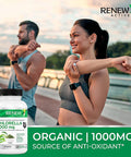 Renew Actives Organic Chlorella 1000 Mg Per Serving. Antioxidant And Immune System Support. Broken Cell Wall Algae For Enhanced Bio-Availability & Absorption. 120 Vegan Capsules.