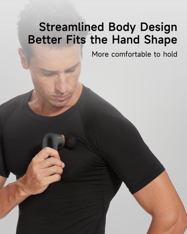 A1 Super Mini Massage Gun, Percussion Deep Tissues Muscle Massager, Travel Massage Gun, Compact Sports Massager, Portable Handheld Massager For Office Gifts For Him/Her, Home, Athletes(Black)