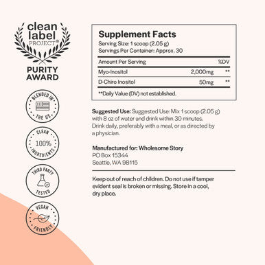 3in1 Zinc Picolinate Magnesium Glycinate Supplements with Vitamin B6 MyoInositol DChiro Inositol Powder Blend