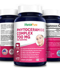 NusaPure Phytoceramides Complex 700mg 200 Veggie Capsules (Non-GMO)
