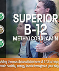 Bronson Methyl B12 5000 Mcg Vitamin B12 Methylcobalamin Energy & Brain Support 60 Lozenges