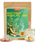 40 Bags Mulberry Leaf Winter Melon & Bitter Melon Peel Tea, Caffeine-Free Natural Ingredients Herbal Tea Bags, Supports Lung Cleanse, No Additives, Daily Enjoyment Tea for Men & Women