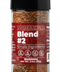 Santa Cruz Paleo Seasoning Blend #1 All Purpose Spice for Chicken Salmon Steak Shrimp and Potatoes Cooking with Garlic Sea Salt Rosemary & Black Pepper Keto Gluten 3.5 Oz glass jar