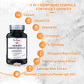 Height Growth Maximizer - Advanced Growth Formula Grow Taller Supplement For Children (10+) &Teens - Multivitamin,Mineral Calcium,L-Arginie & Astragalus Ginseng