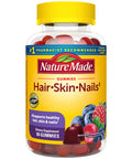 Nature Made Hair Skin and Nails with Biotin 2500 mcg, Dietary Supplement 90 Gummies, 45 Day Supply