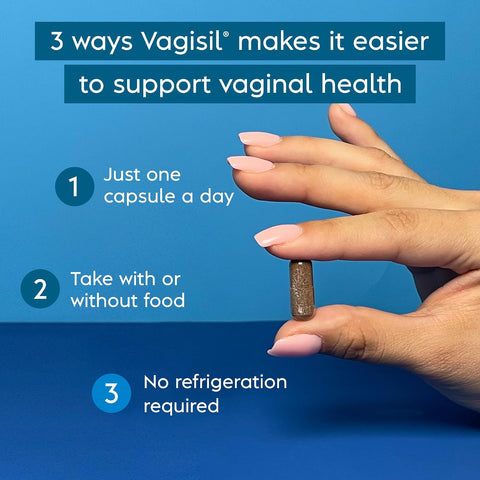 Vagisil Vaginal Health Supplements Clinically-Proven Probiotics Promotes Vaginal Health Clean Ingredients Helps Balance Vaginal Ph Just 1 Capsule Daily 30 Capsules