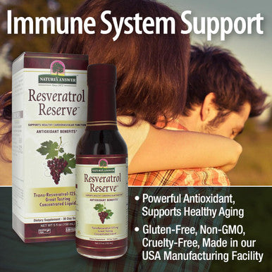 Nature'S Answer Alcohol- Resveratrol Reserve 5oz Concentrated Liquid | Packed with Antioxidants | Promotes Overall Well-Being | Immune System Support | Single Count