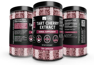 PURE ORIGINAL INGREDIENTS Tart Cherry Extract (730 Capsules) No Magnesium Or Rice Fillers, Always Pure, Lab Verified