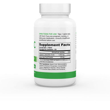 Greens First Vitamin C with Rose Hips 120 Count