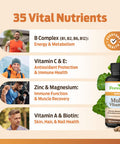 ForestLeaf Daily Vitamin Multivitamin for Men 60 Veg Caps