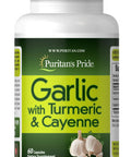 Garlic Turmeric & Cayenne by Puritan's Pride 60 Capsules