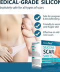 Silicone Scar Tape(1.6" 120"Roll-3M), Medical Silicone Scar Sheets, Strips, Scars Away, Effective Professional Scar Removal Sheets For Keloids, Tummy Tuck, C-Section, Acne, Burn Et