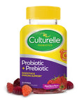 Culturelle Daily Probiotic Gummies for Men and Women Probiotic Prebiotic with Vitamin C Boost Digestive Immune Support Gluten Free NonGMO Mixed Berry Flavor 52 Count