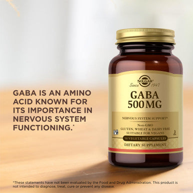 Solgar Gaba 500 Mg - 50 Vegetable Capsules